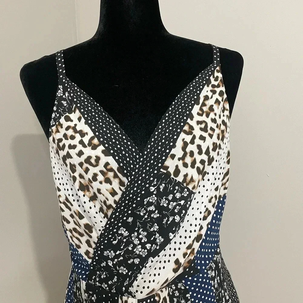 Cabi Crossover Mixed Print Tank Blouse Style‎ 3787